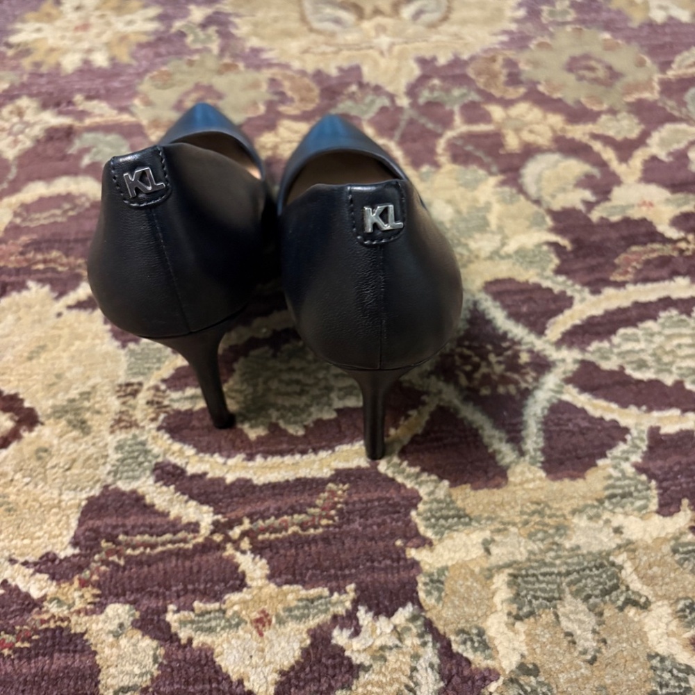 Karl Lagerfield leather heels - Picture 2 of 4